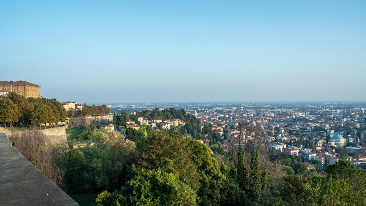 Splendida Vista Su Citta Alta Bérgamo Exterior foto